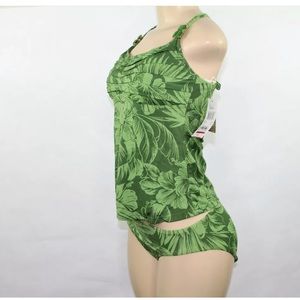 NWT Leilani 2pc Bikini Swimsuit Set Tankini Sz8